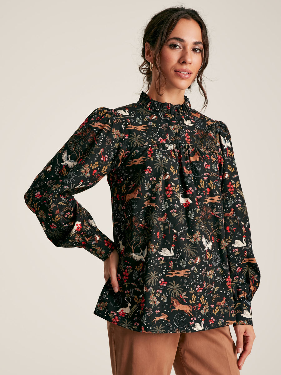 Joules Rhea Frill Neck Blouse Sam Turner And Sons