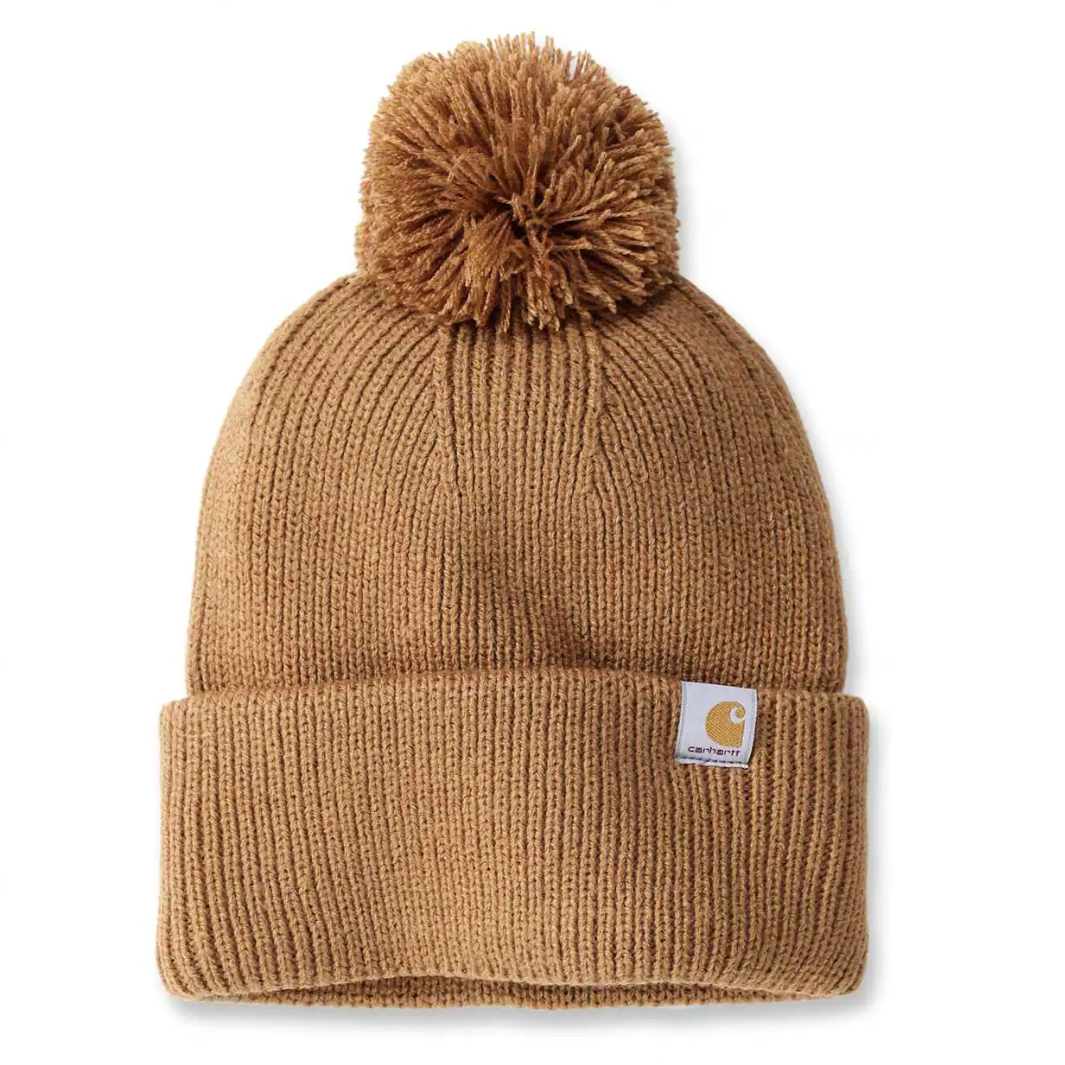 Carhartt Knitted Pom-Pom Cuffed Beanie