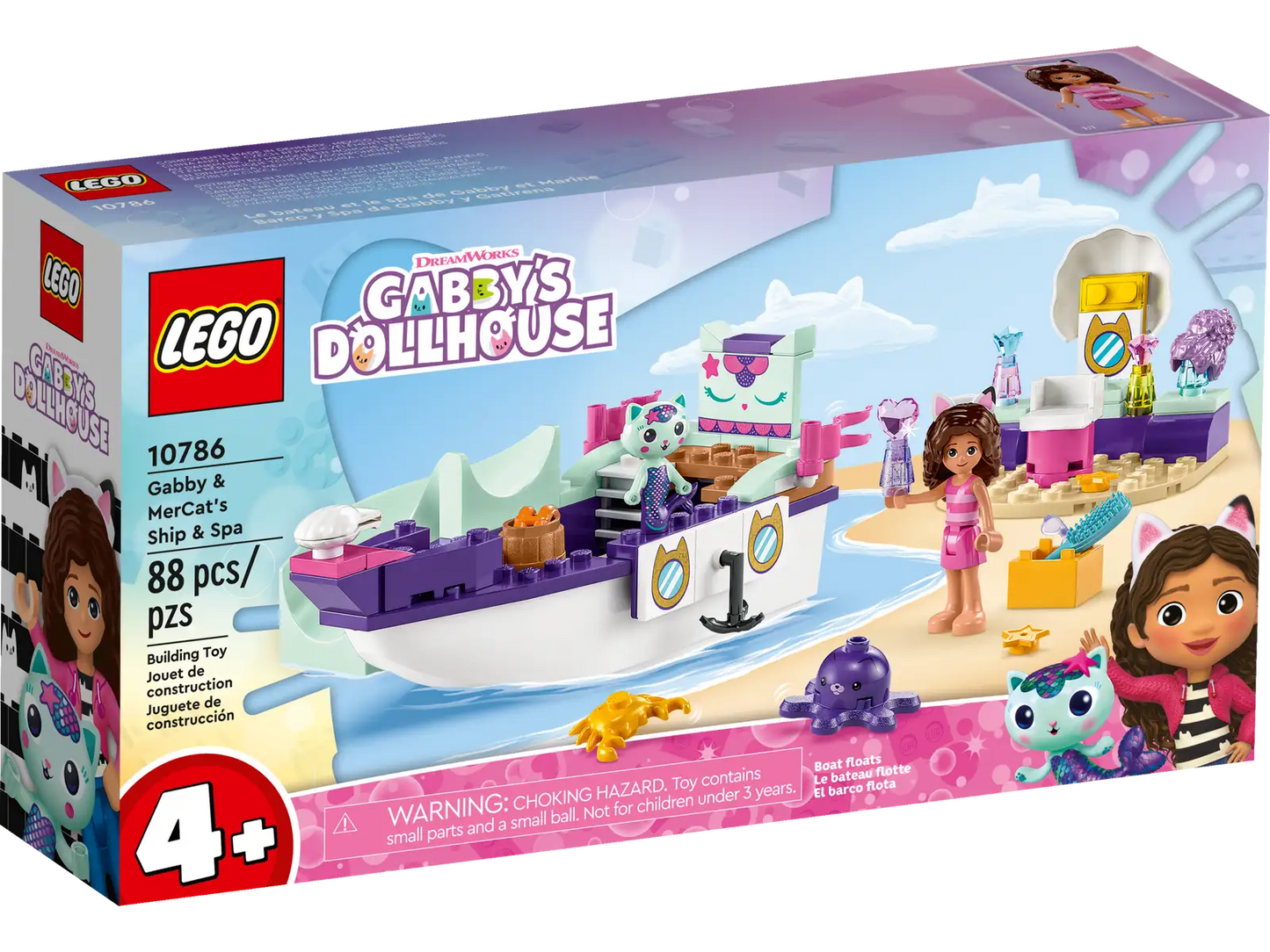 Lego Gabby's Dollhouse Gabby & MerCat's Ship & Spa 10786