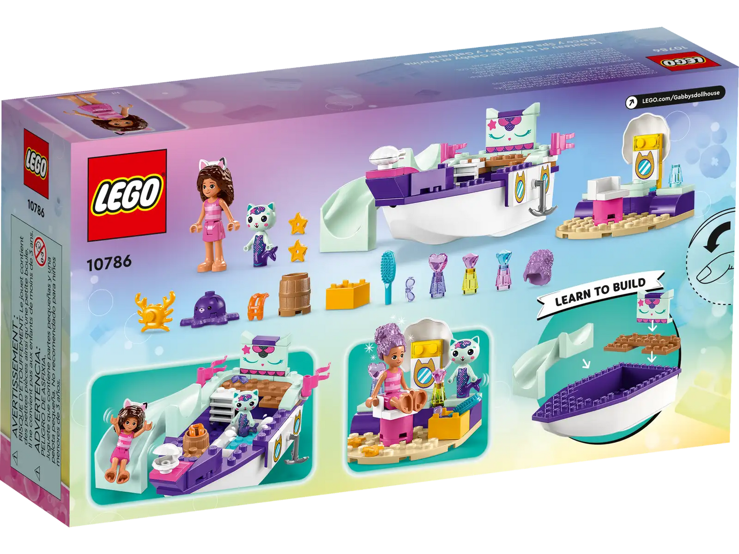 Lego Gabby's Dollhouse Gabby & MerCat's Ship & Spa 10786