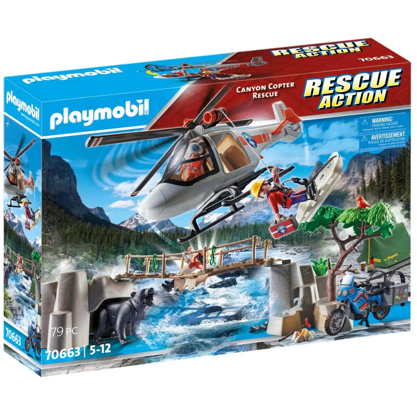 Playmobil Rescue Action Canyon Copter