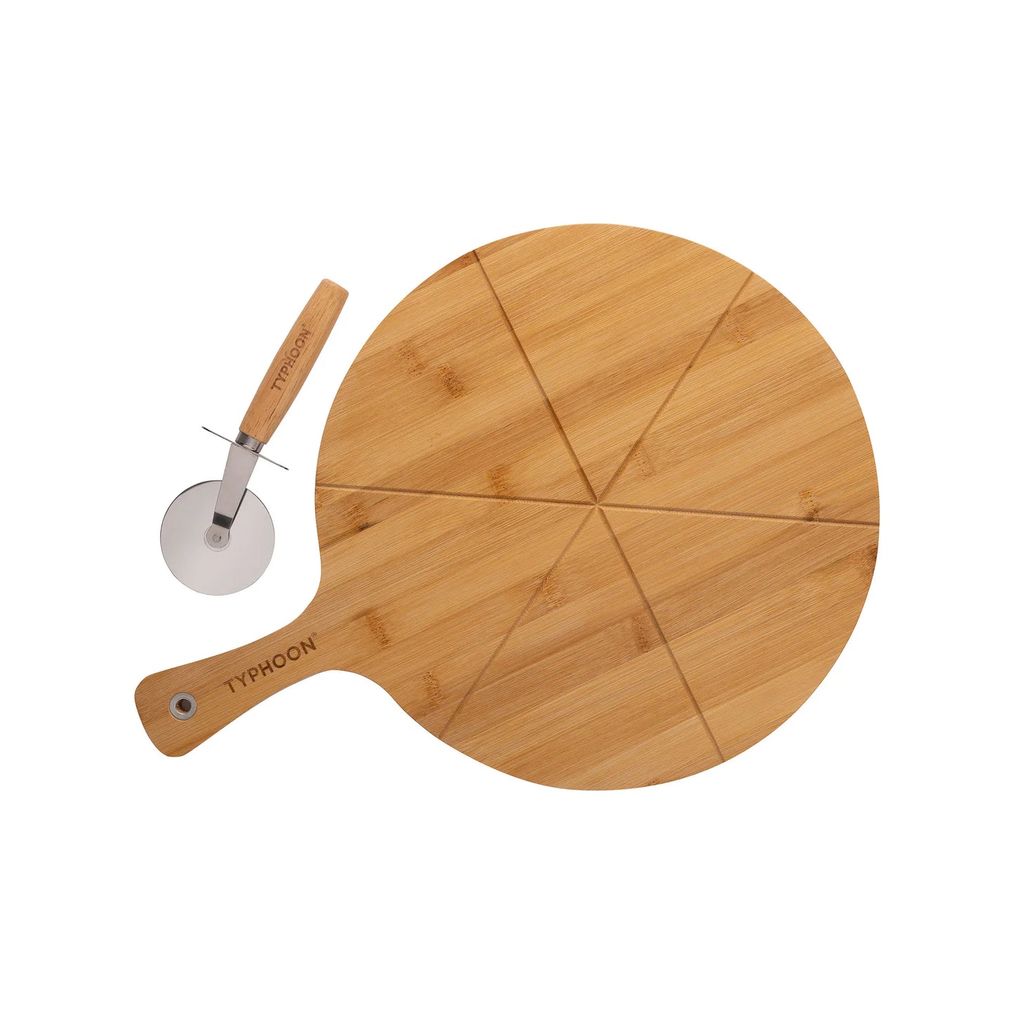 Typhoon World Foods Pizza Board & Cutter Set