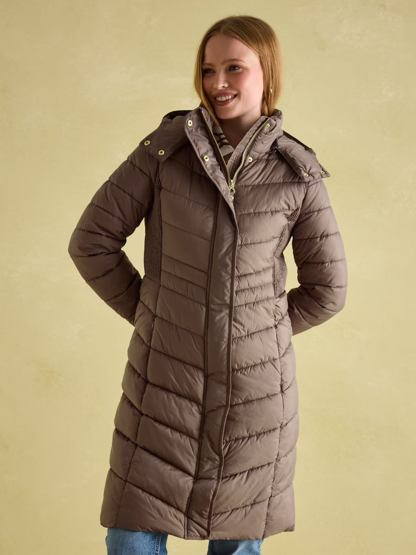 Joules Pembury Showerproof Long Padded Coat