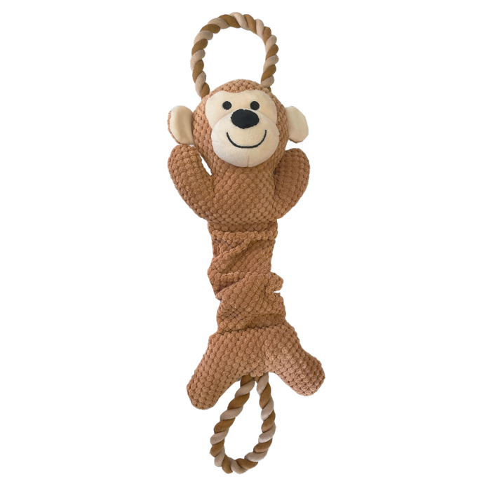 Happy Pet Dog Toy Ropee Top N Tail Monkey