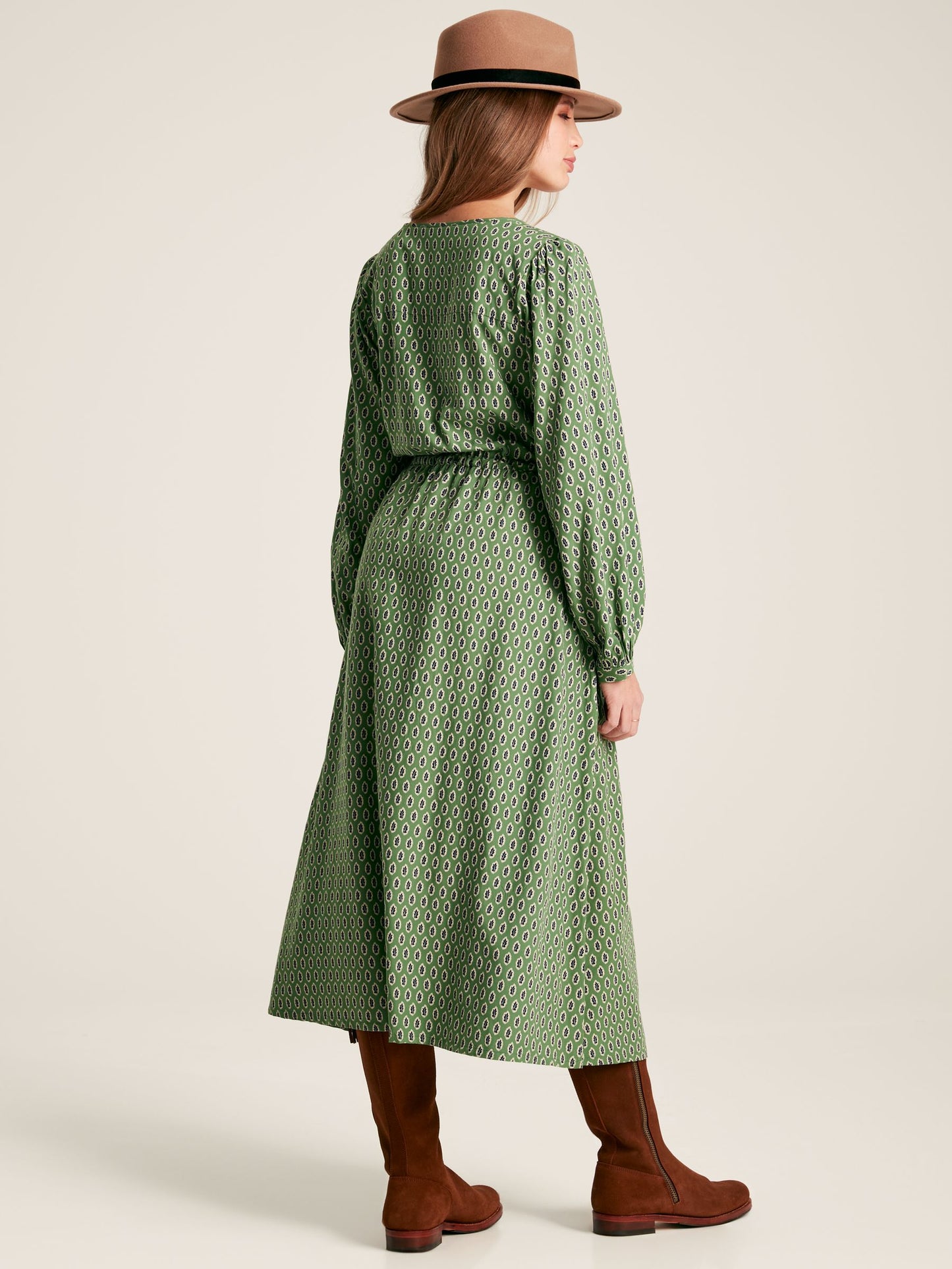 Joules Imogen Long Sleeve Midi Dress