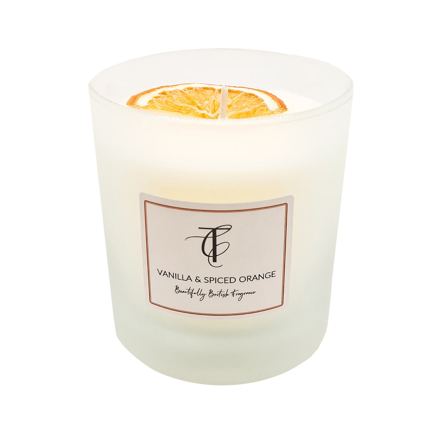 The Country Candle Co Vanilla & Spiced Orange Pastel Glass Candle