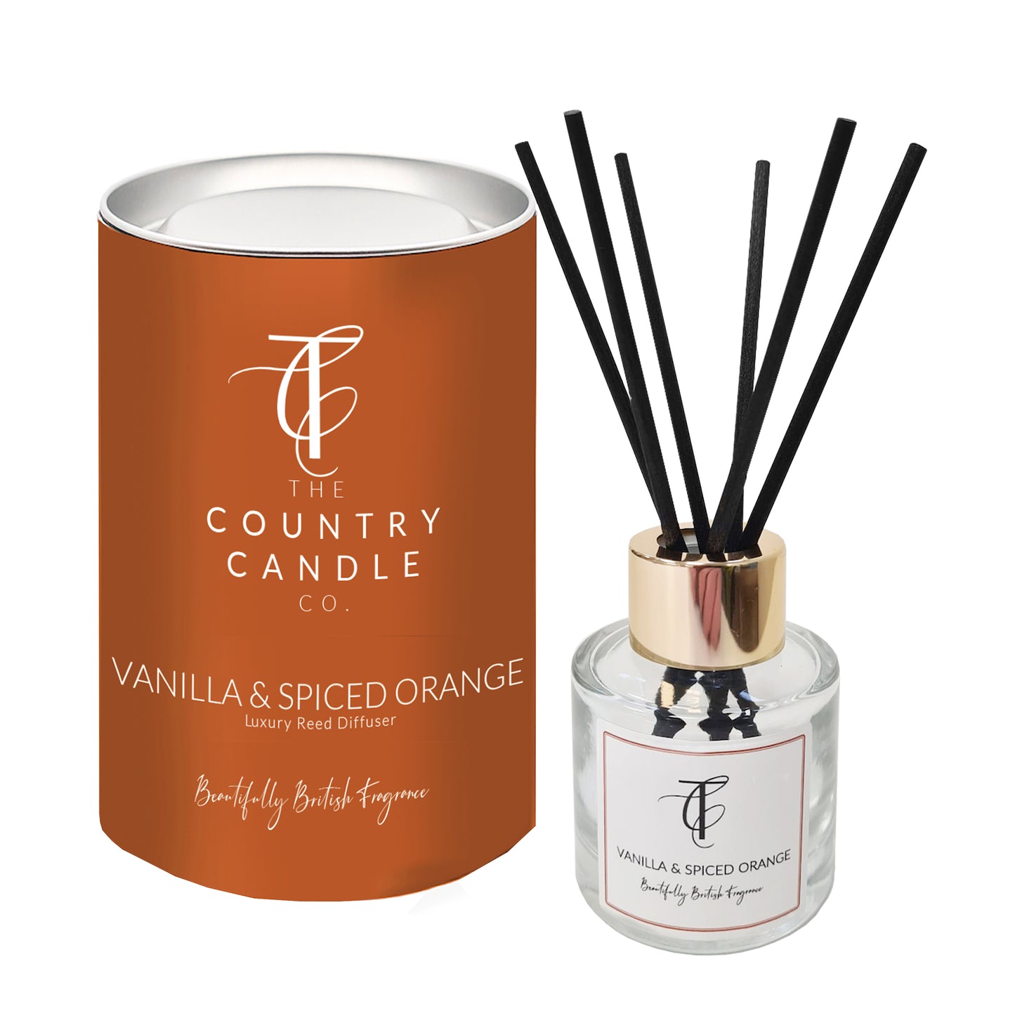 The Country Candle Co Vanilla & Spiced Orange Reed Diffuser