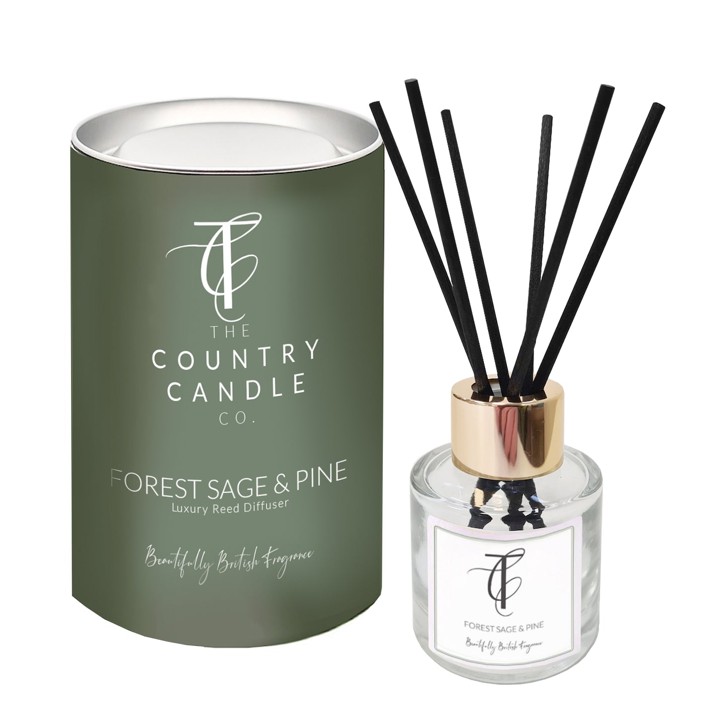 The Country Candle Co Forest Sage & Pine Reed Diffuser