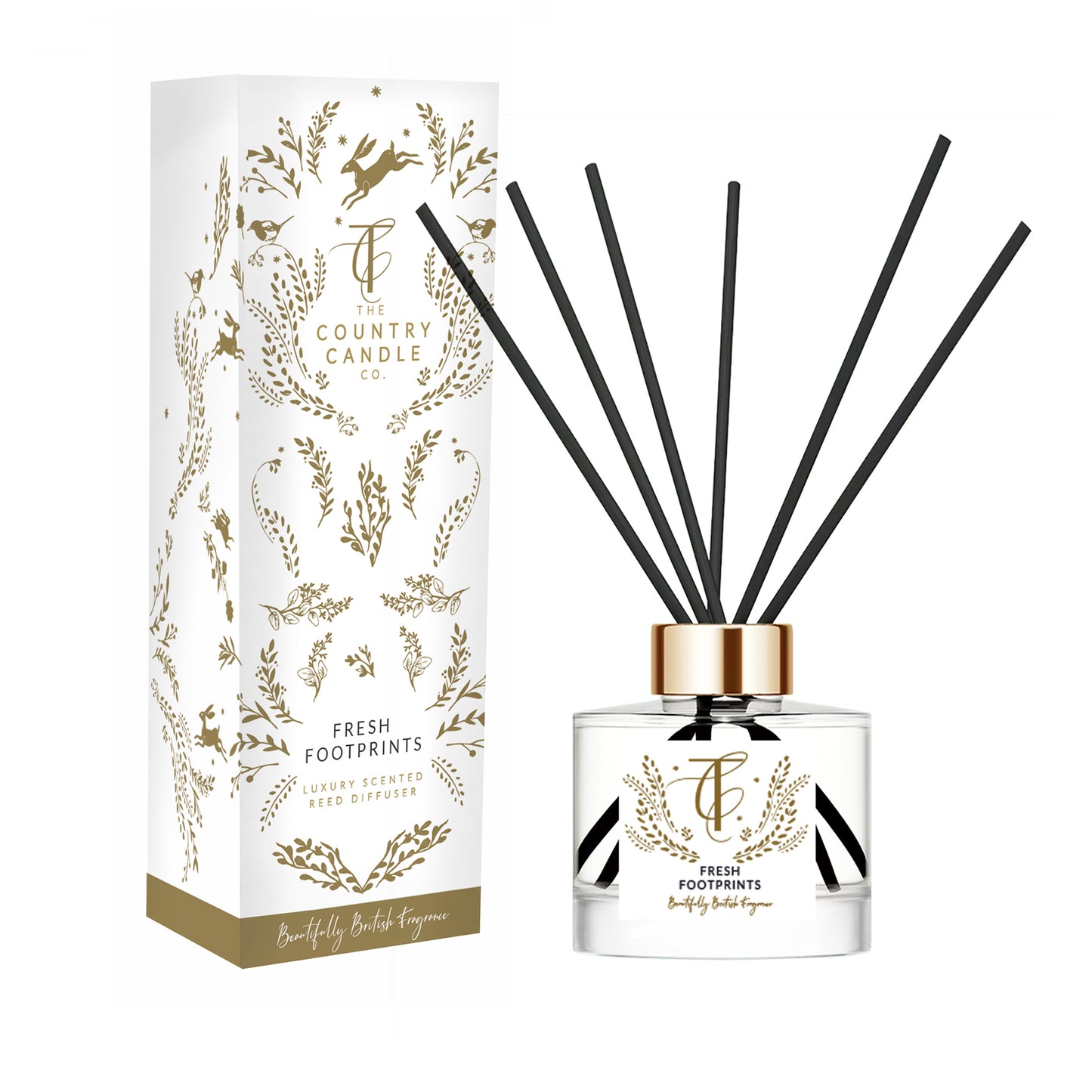 The Country Candle Co Fresh Footprints Reed Diffuser