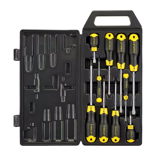 Stanley Cushion Grip Screwdriver Pozidriv Parallel Screwdriver Set 10-Piece