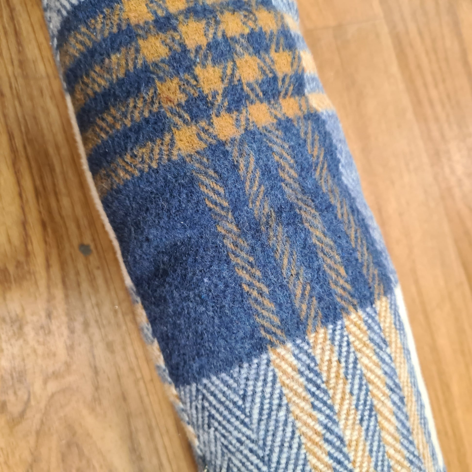 Samuel Lamont Tweed Draught Excluder Blue