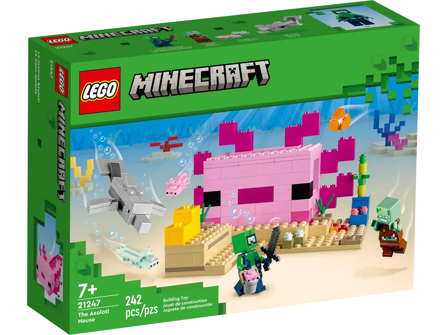 Lego Minecraft The Axolotl House 21247