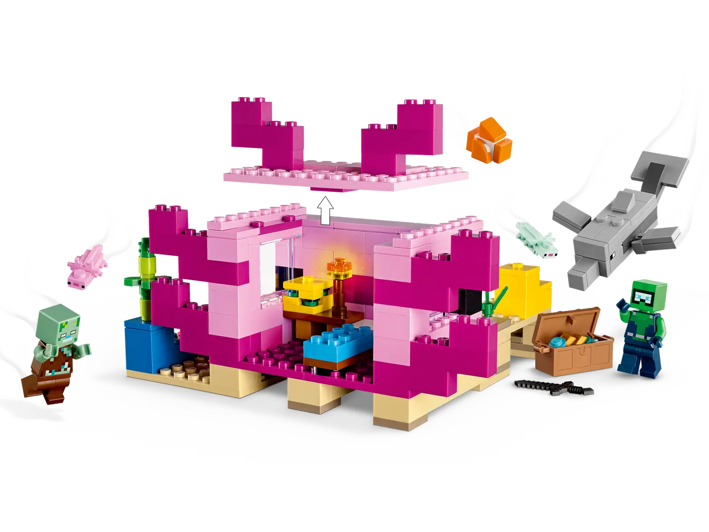 Lego Minecraft The Axolotl House 21247