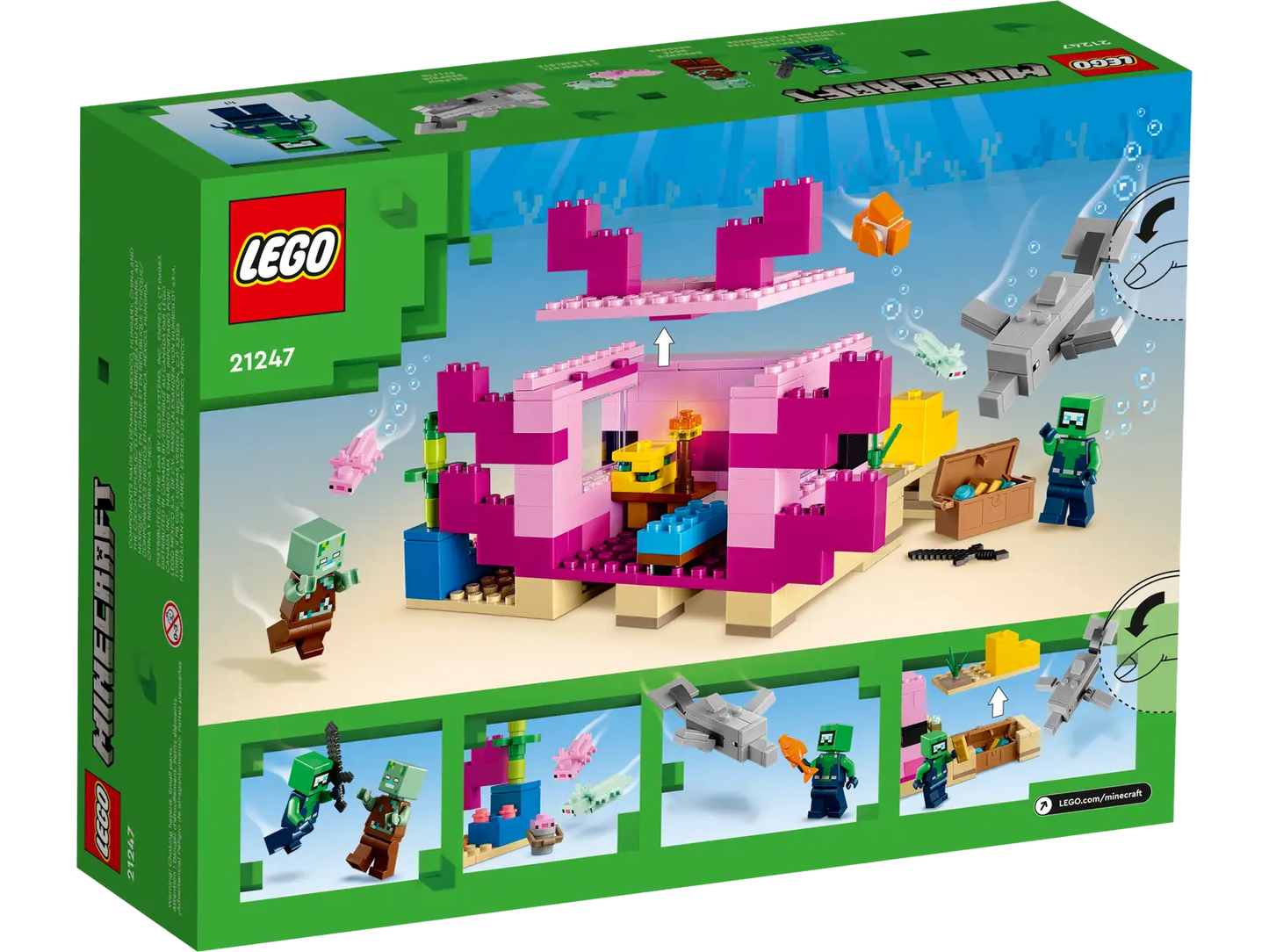 Lego Minecraft The Axolotl House 21247