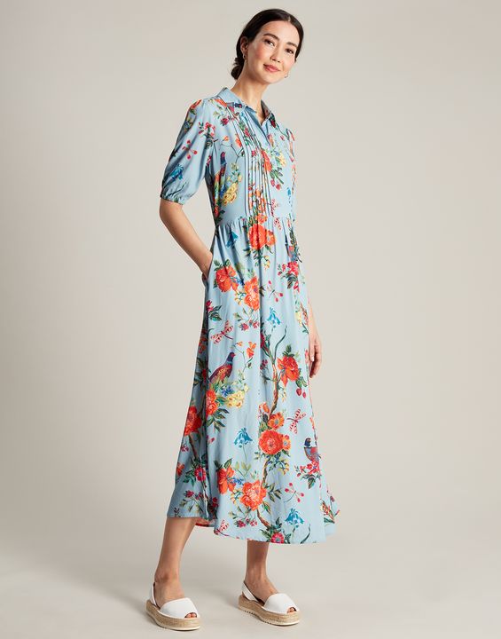 Joules Amberly Shirt Dress - Blue Floral