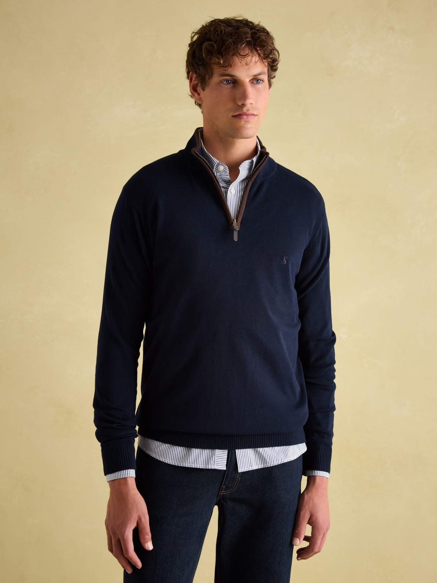 Joules Hillside Quarter Zip Funnel Neck Jumper