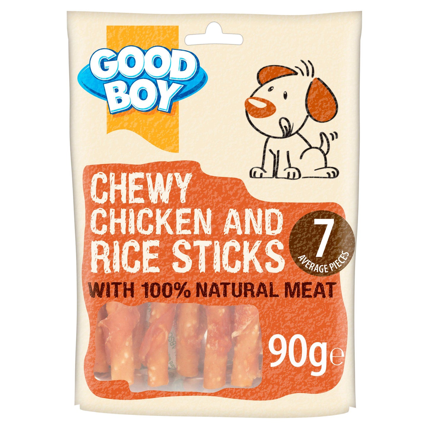 Good Boy Dog Chicken & Rice Sticks 90g