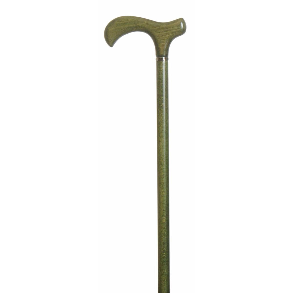 Classic Canes Melbourne Olive Green Derby Cane Walking Stick