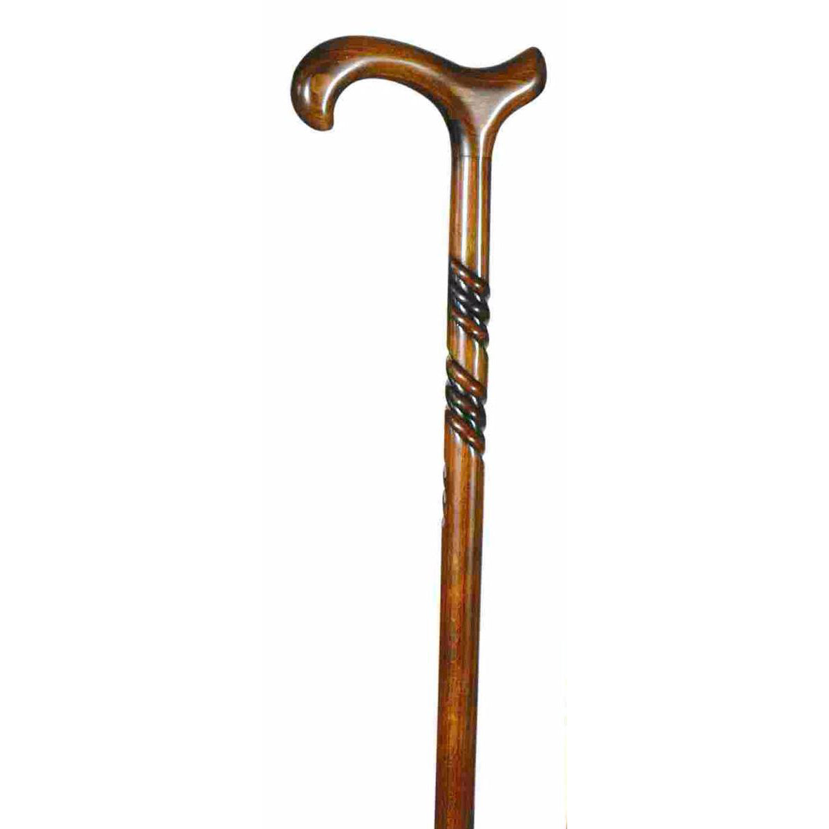 Classic Canes Mens Beech Derby Cane Walking Stick with Spiral