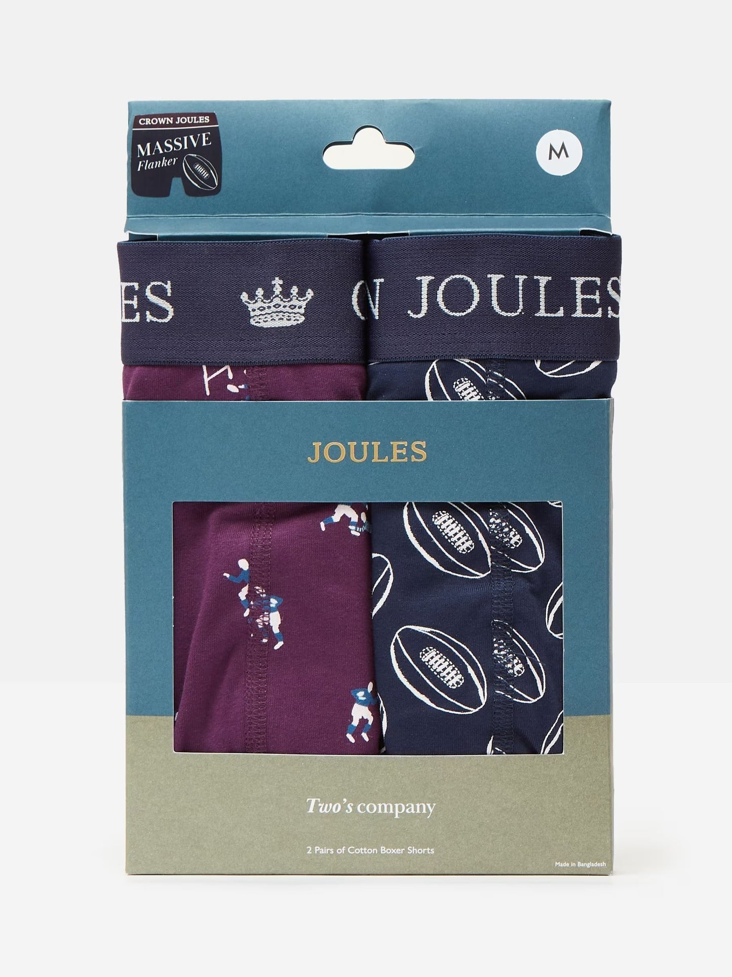 Joules Crown Joules Cotton Boxers 2 Pack