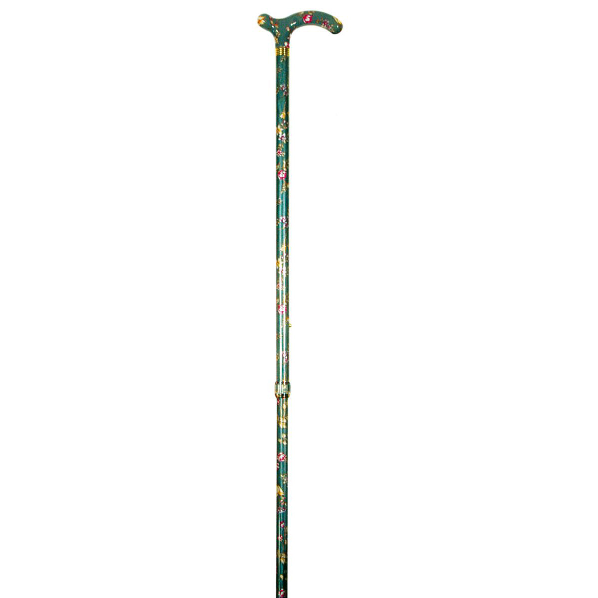 Classic Canes Slimline Petite Chelsea Green Floral Cane Walking Stick