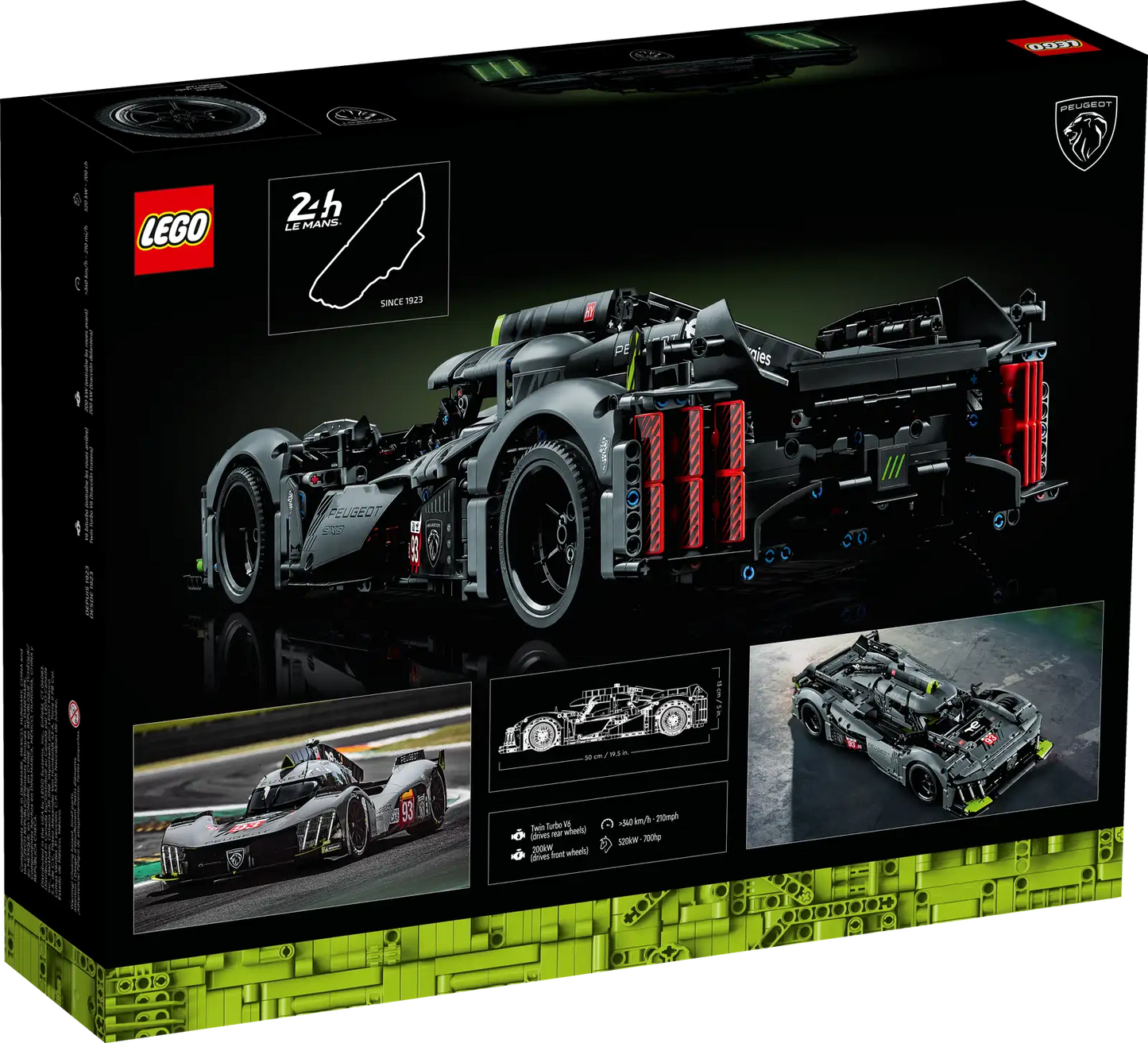 Lego Technic PEUGEOT 9X8 24H Le Mans Hybrid Hypercar