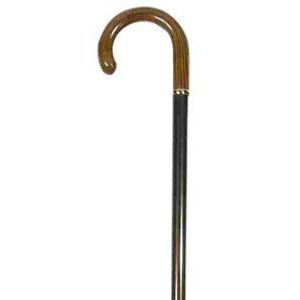 Classic Canes Extending Ash Crook Handle Cane Walking Stick Coffee Brown