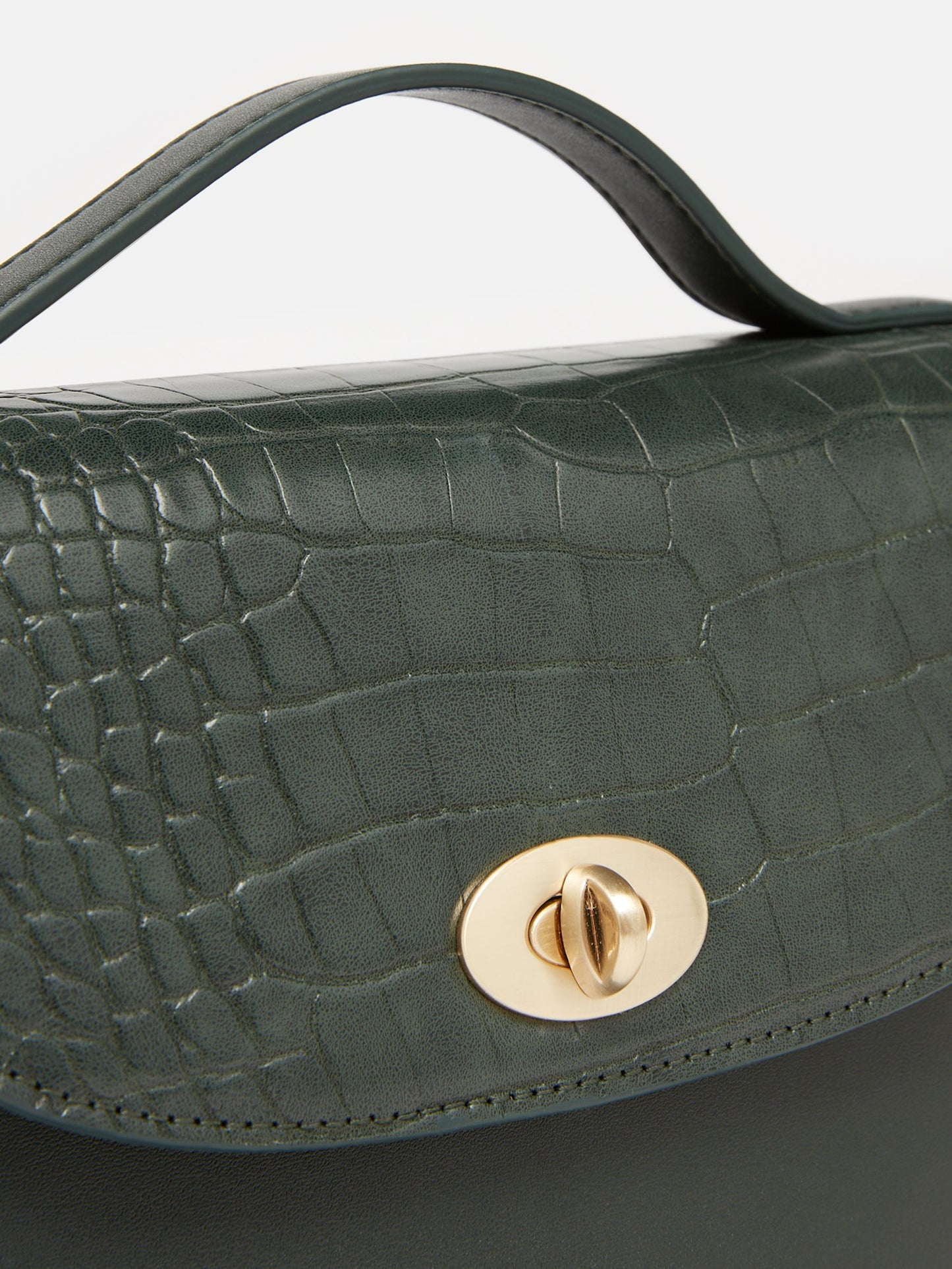 Joules Claire Faux Leather Croc Effect Bag