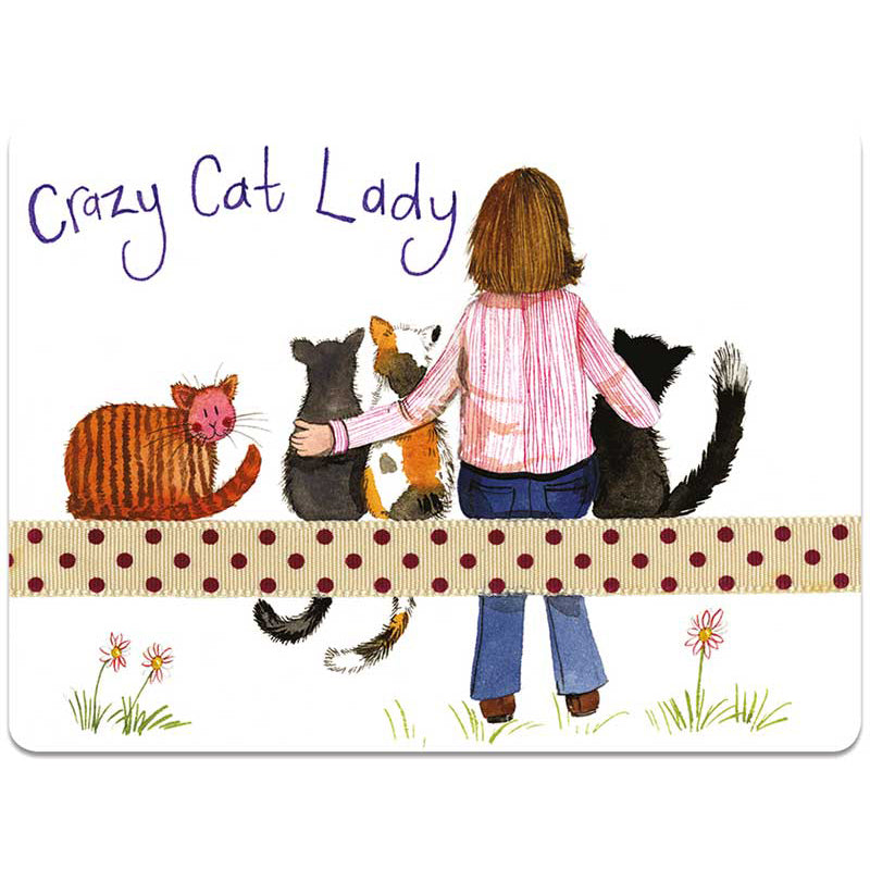 Alex Clark Crazy Cat Lady Placemat