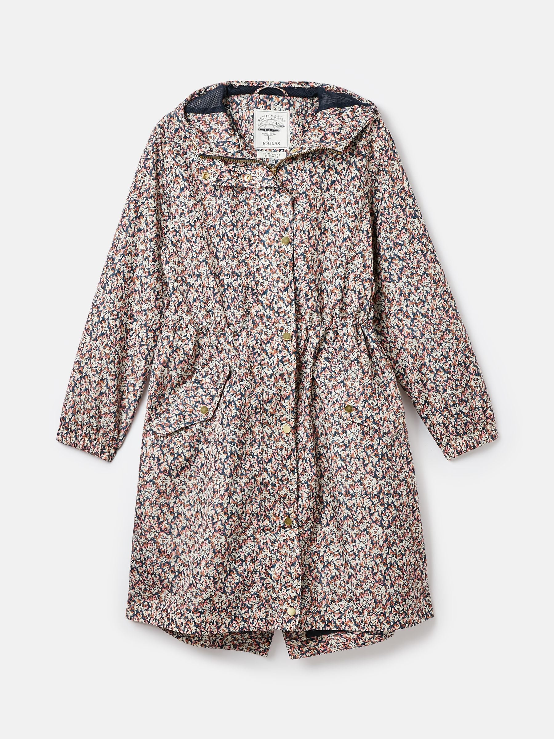 Joules Holkham Waterproof Printed Packable Raincoat