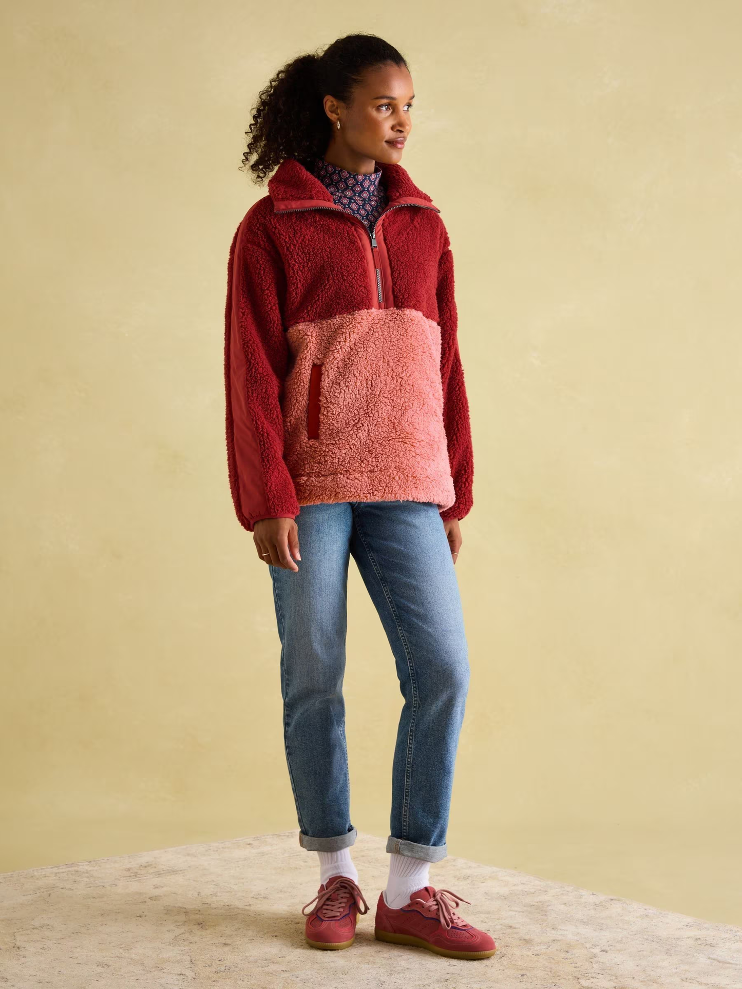 Joules Tilly Quarter Zip Fleece