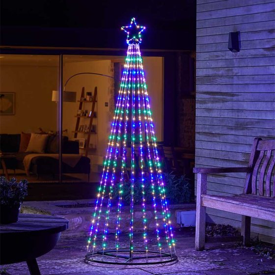 Three Kings 1.8m TwinkleTree - Multi Coloured