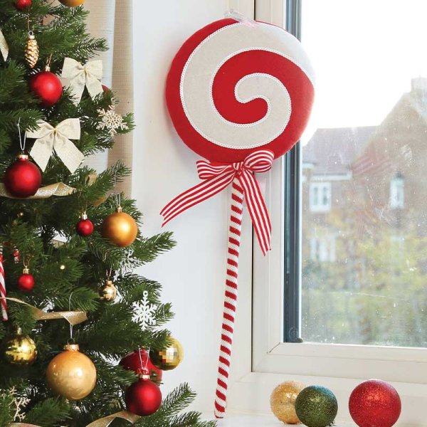 Three Kings 45cm LolliCandy Spiral - Red/White