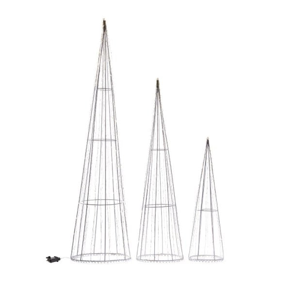 Three Kings 640 LED TreeCone Trio - Cool White