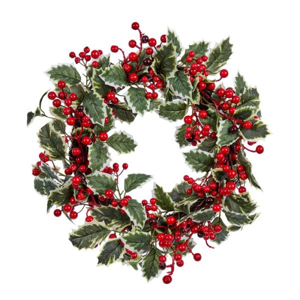 Three Kings HollyBerry Wreath - 40cm