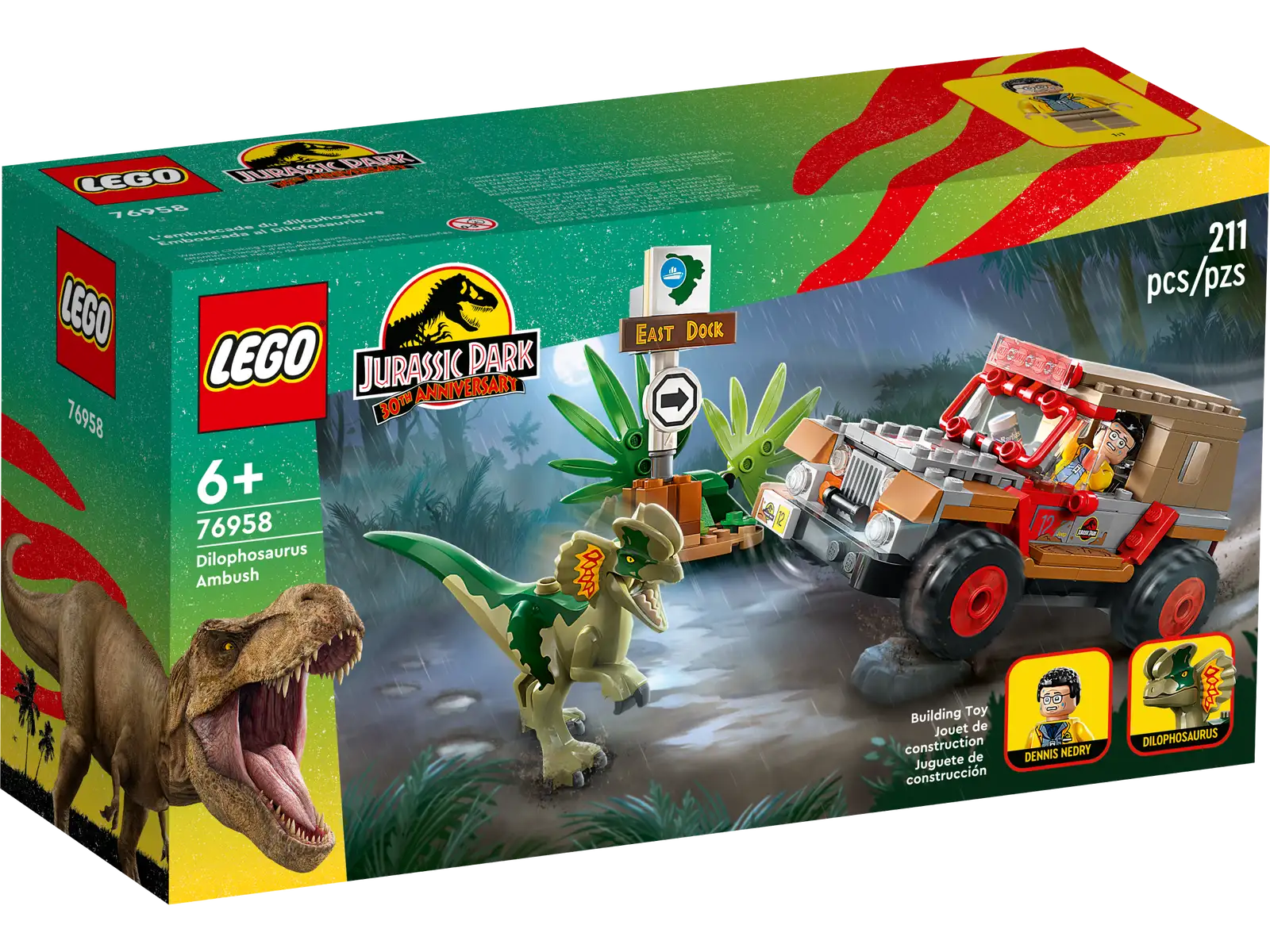 Lego Jurassic World Dilophosaurus Ambush 76958