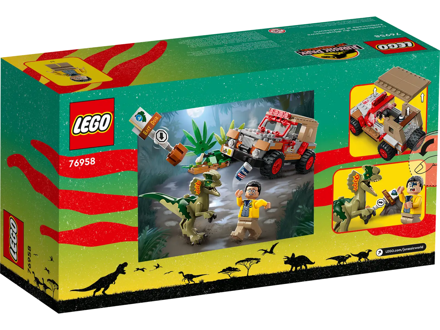 Lego Jurassic World Dilophosaurus Ambush 76958