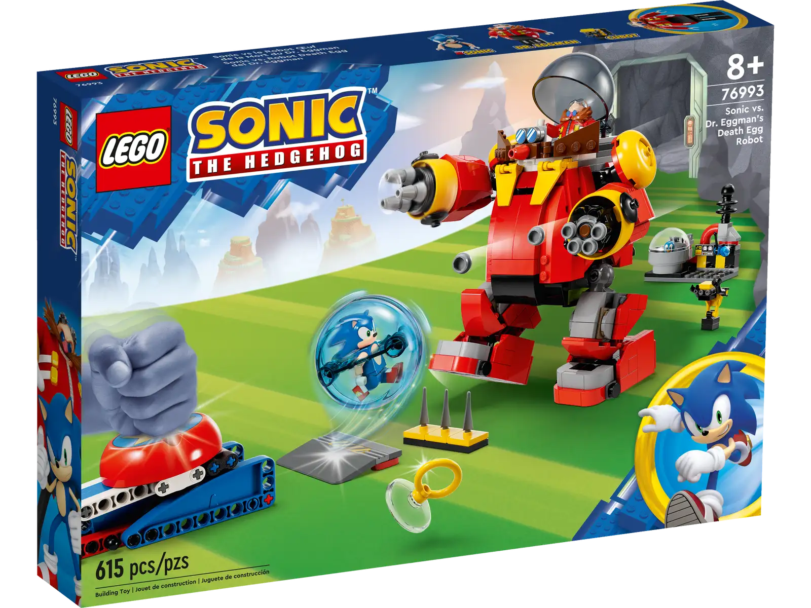 Lego Sonic The Hedgehog Sonic vs Dr Eggmans Death Egg Robot 76993