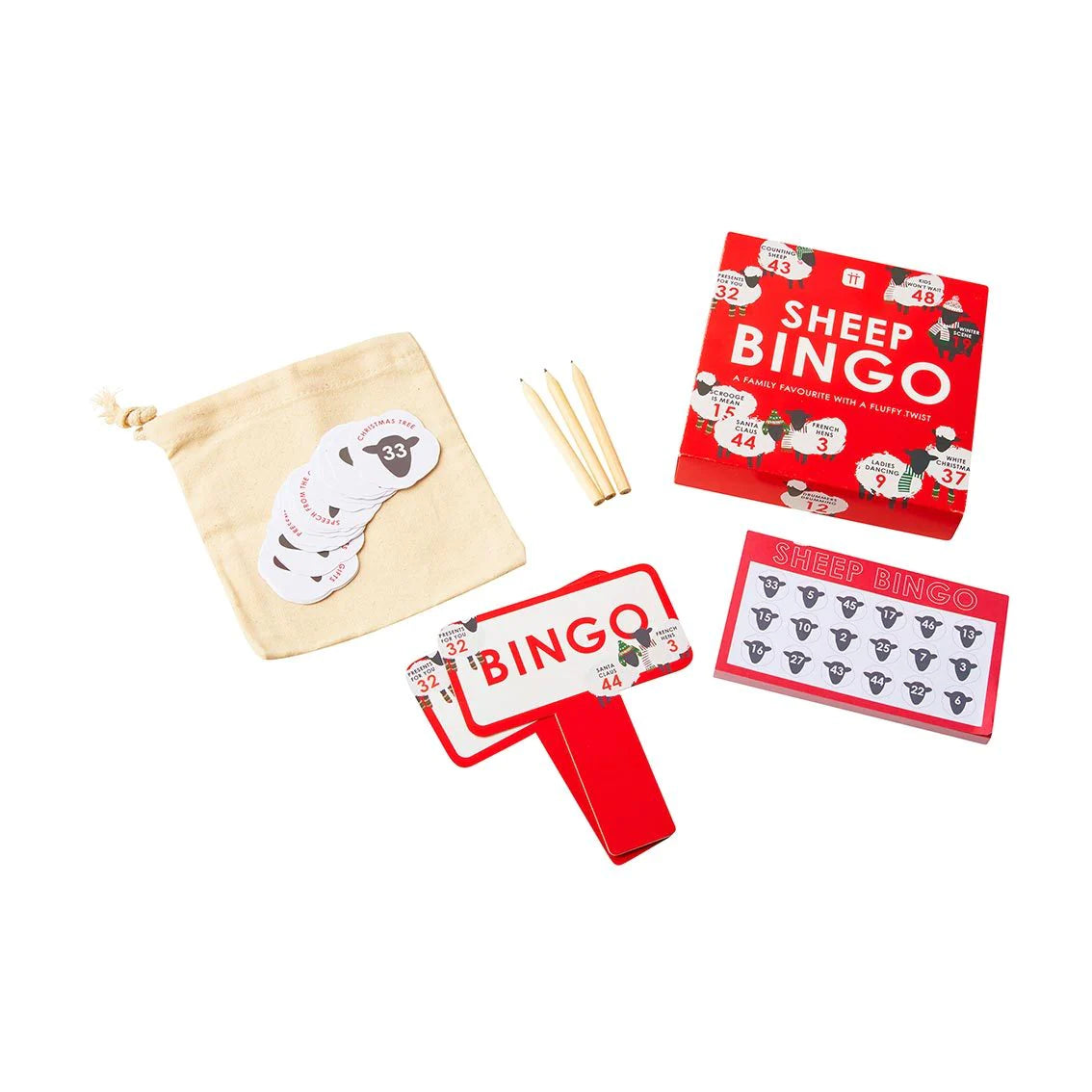 Talking Tables Christmas Sheep Bingo Game