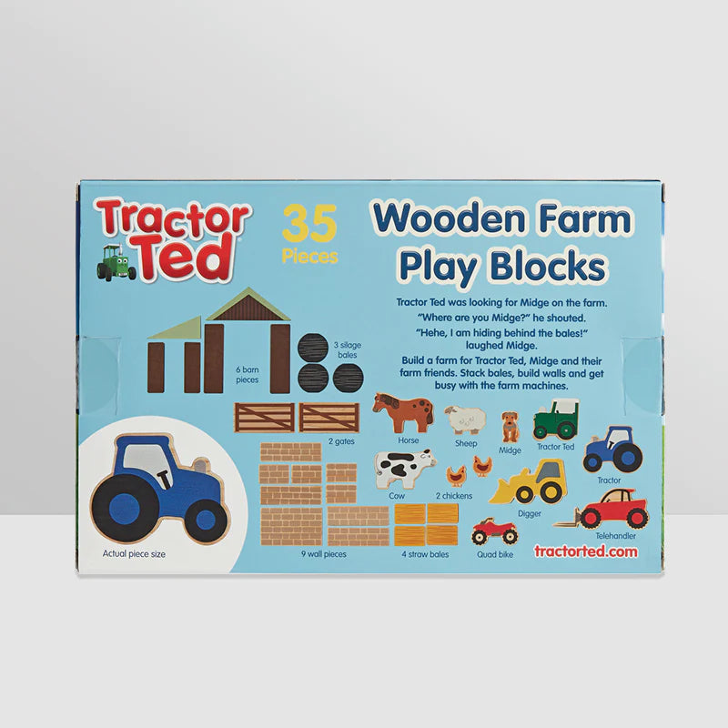 Tractor Ted Wooden Farm Play Blocks