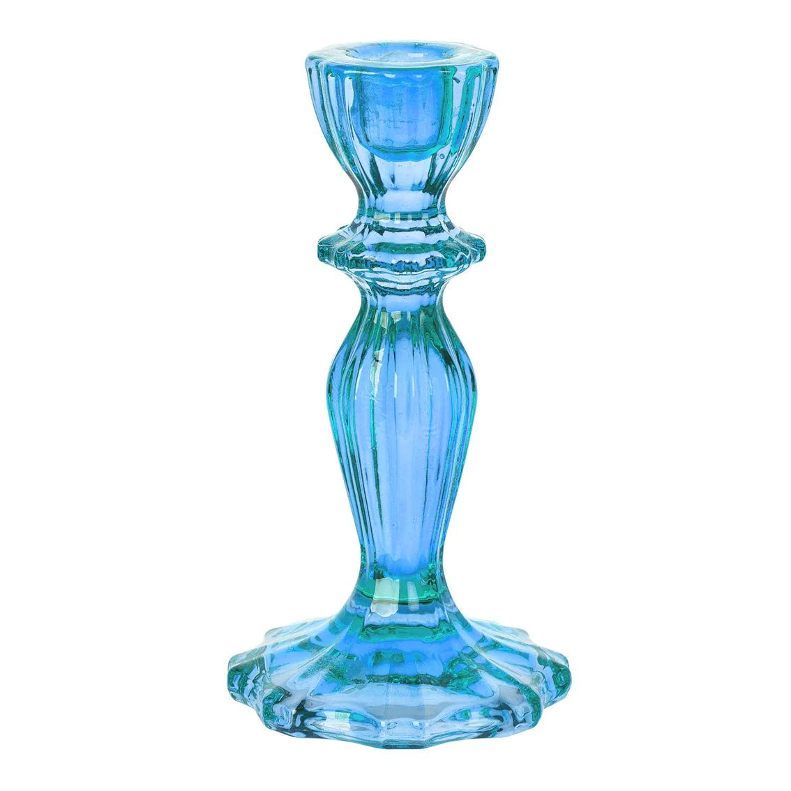 Talking Tables Boho Blue Glass Candle Holder