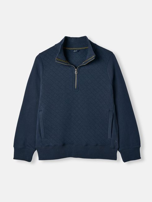 Joules Anisa Quilted Zip Sweat Top