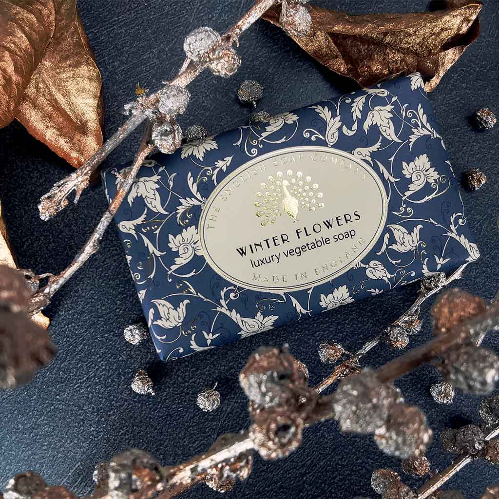 English Soap Company Winter Flowers Christmas Soap