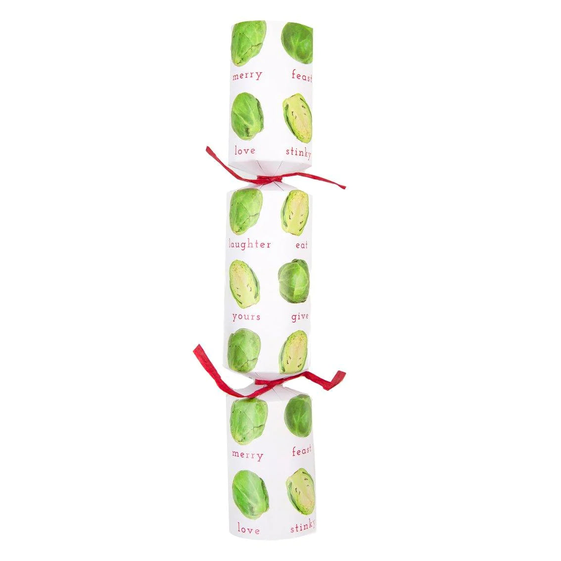 Talking Tables Brussels Sprout Recyclable Christmas Crackers 6-Pack