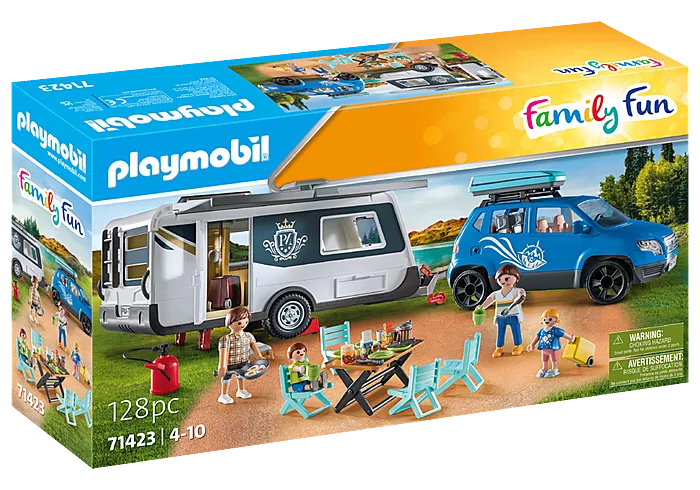 Playmobil Family Fun Caravan with Car