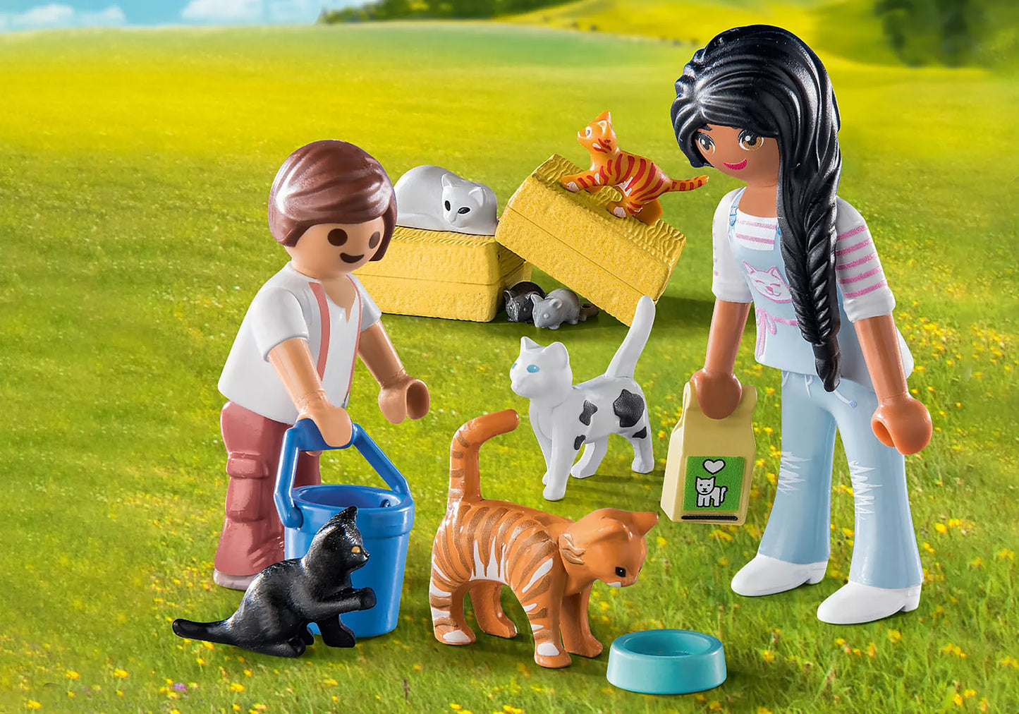 Playmobil Country Cat Family 71309