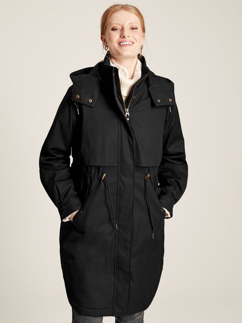 Joules Langford Longline Waterproof Coat with Quilted Lining