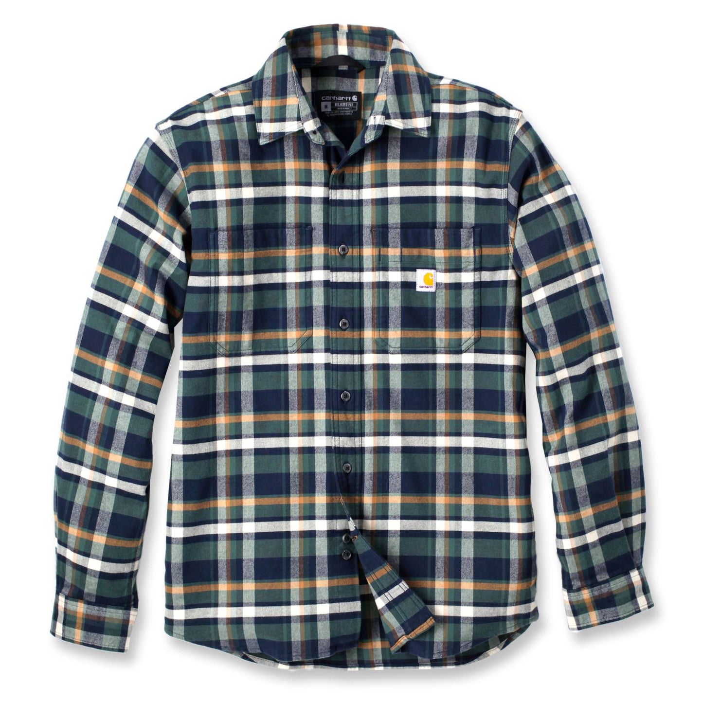 Carhartt Rugged Flex Midweight Flannel Long-Sleeve Plaid Shirt