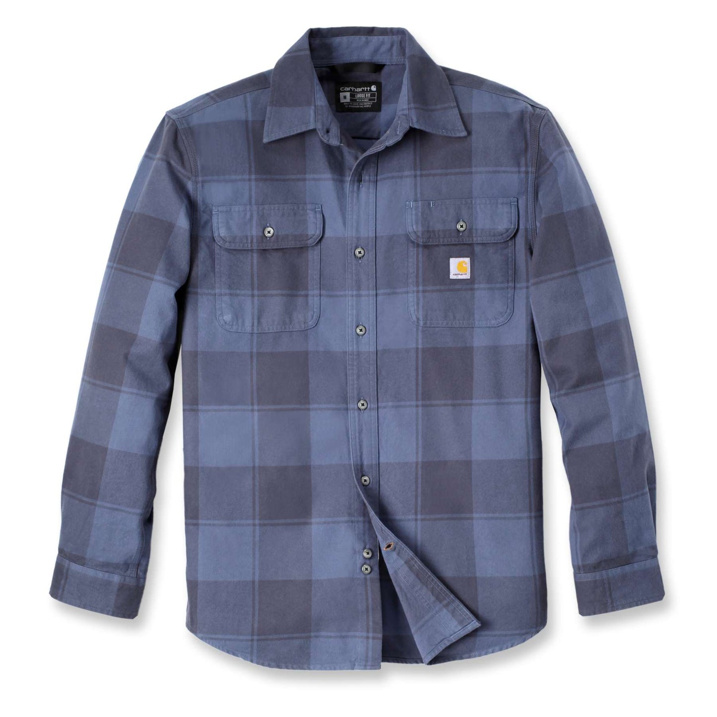 Carhartt Loose Fit Heavyweight Flannel Long-Sleeve Plaid Shirt