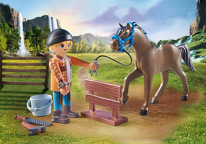 Playmobil Horses of Waterfall - Farrier Ben and Archilles